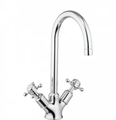 Crosswater Belgravia Cruciform Kitchen Mixer Deck Mounted Chrome detail view - Image 3