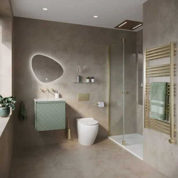 Crosswater Mpro Toilet Roll Holder Brushed Brass detail view - Image 4