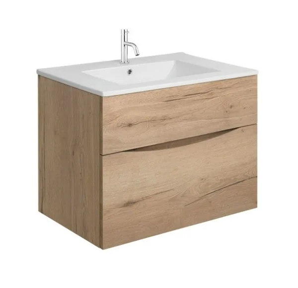 Crosswater Glide Ii 2 Drawer Basin Unit 700 Windsor Oak
