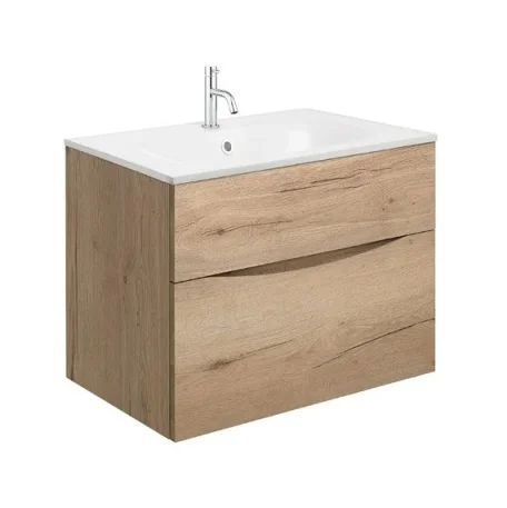 Crosswater Glide Ii 2 Drawer Basin Unit 700 Windsor Oak detail view - Image 5