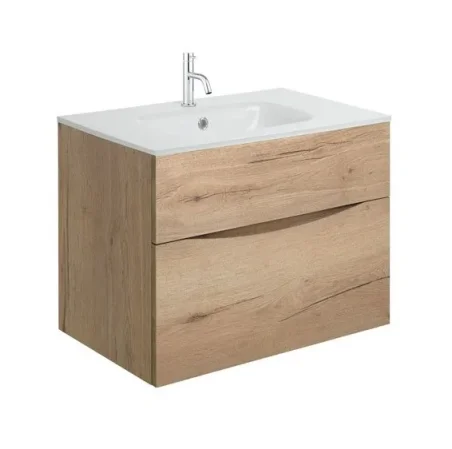 Crosswater Glide Ii 2 Drawer Basin Unit 700 Windsor Oak detail view - Image 6