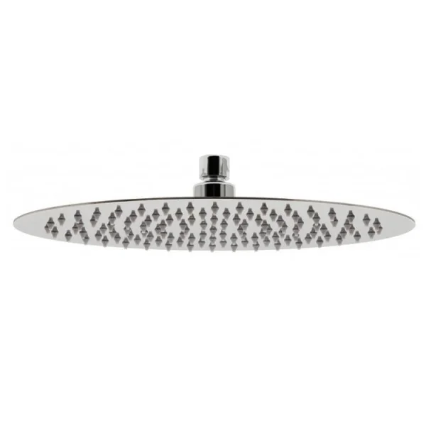 Vado Aquablade 200mm X 300mm (8" X 12") Oval Easy Clean Slimline Shower Head With Arm Chrome