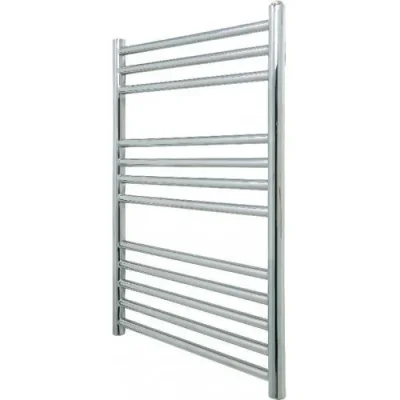 Vogue Chube Towel Radiator Electric Only - Polished Stainless Steel 800X500 product image - Image 1