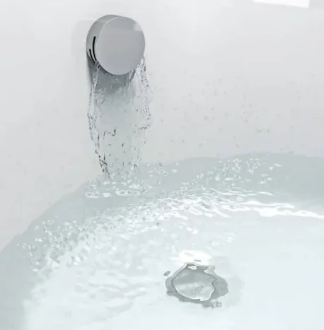 Crosswater Bath Click Clack Waste & Filler Stainless detail view - Image 2