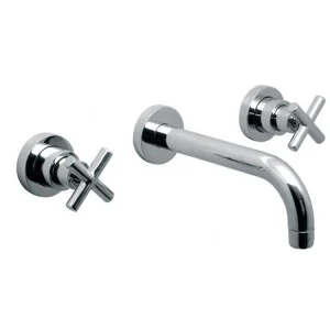 Vado Elements 3 Hole Bath Filler With 200mm Spout Wall Mounted Chrome