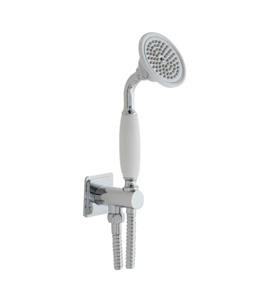 Just Taps Grosvenor Water Outlet And Holder With Hand-Shower Chrome