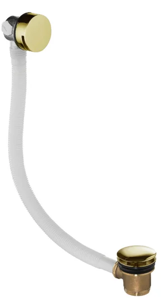 Just Taps Kono Extended Exofil With Click Clack Bath Waste Brushed Brass