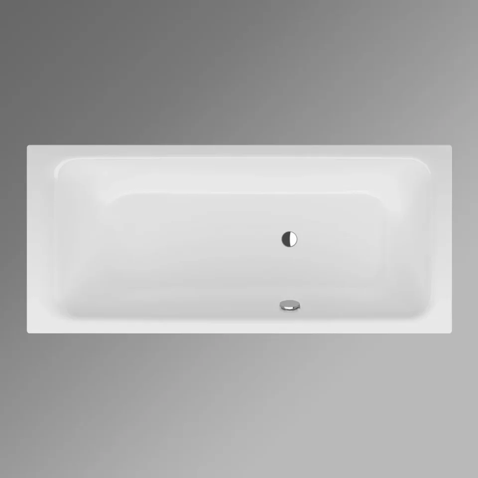 Bette Select With Side Overflow1800 800mm Foot End Rightoverflow Front White product image - Image 1