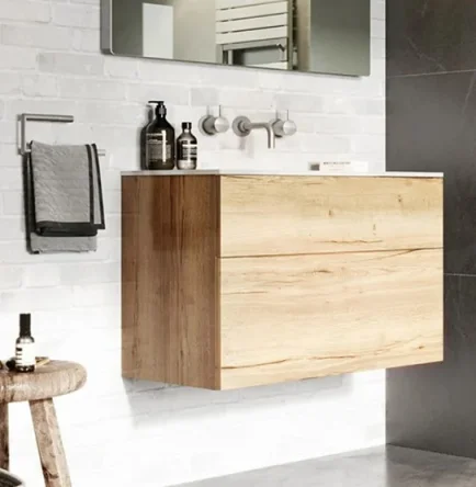 Crosswater Mpro Basin 3 Hole Set Wall Mounted Stainless detail view - Image 3