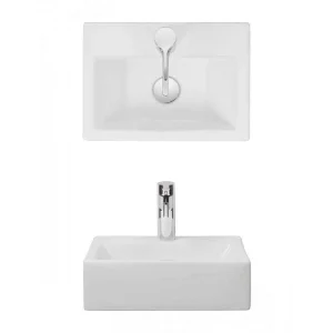 Crosswater Gerona Counter Basin 425 No Overflow White