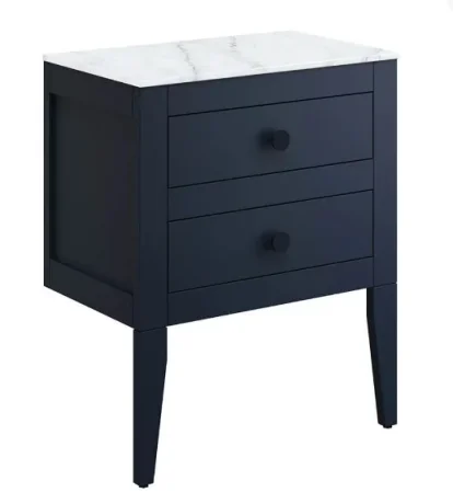 Crosswater Canvass Basin Unit 600 Deep Indigo Blue detail view - Image 4