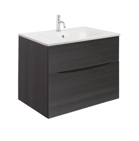 Crosswater Glide Ii 2 Drawer Basin Unit 700 Steelwood detail view - Image 5