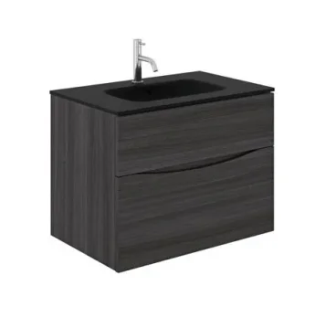 Crosswater Glide Ii 2 Drawer Basin Unit 700 Steelwood detail view - Image 7