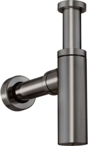 Crosswater Union Bottle Trap 400mm Long Brushed Black Chrome