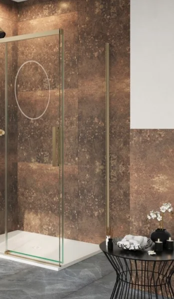 Crosswater Asura 8mm Side Panel For Sliding Door 800 Brushed Brass