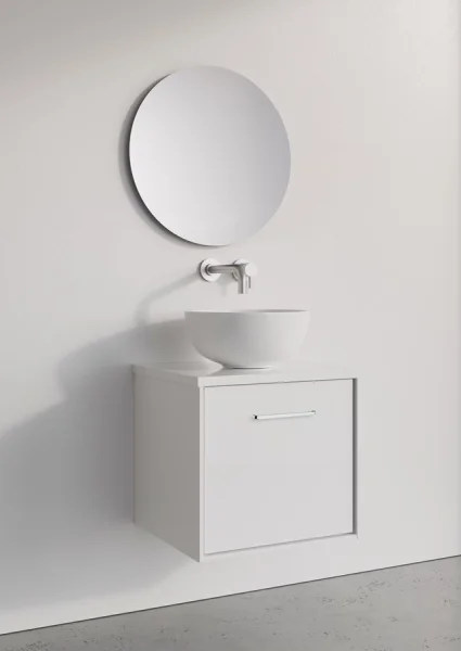 Crosswater Infinity Single Drawer Unit 500 White gloss