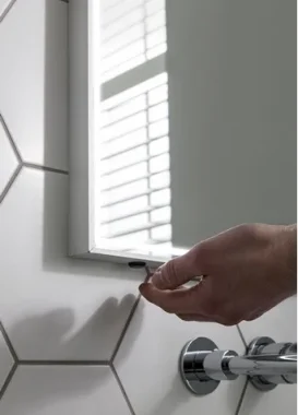 Crosswater Mpro Mirror 600x800 detail view - Image 4