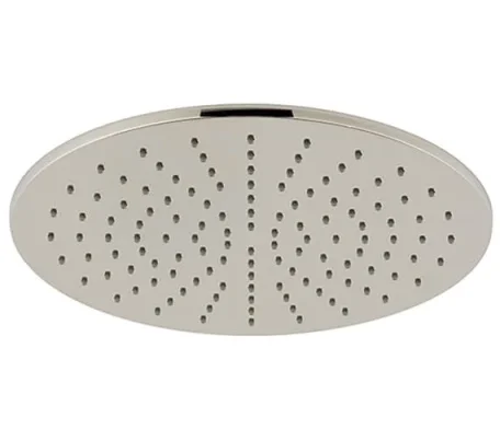 Vado Individual Single Function Easy Clean Round Shower Head 300mm Brushed Nickel product image - Image 1