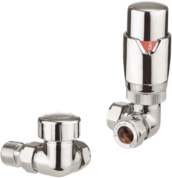 Crosswater Pier Corner Trv Rad Valve Chrome