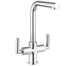 Crosswater Tropic Dual Control Kitchen Mixer Chrome