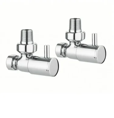 Crosswater Design Angled Wall Mount Round Rad Valves detail view - Image 2