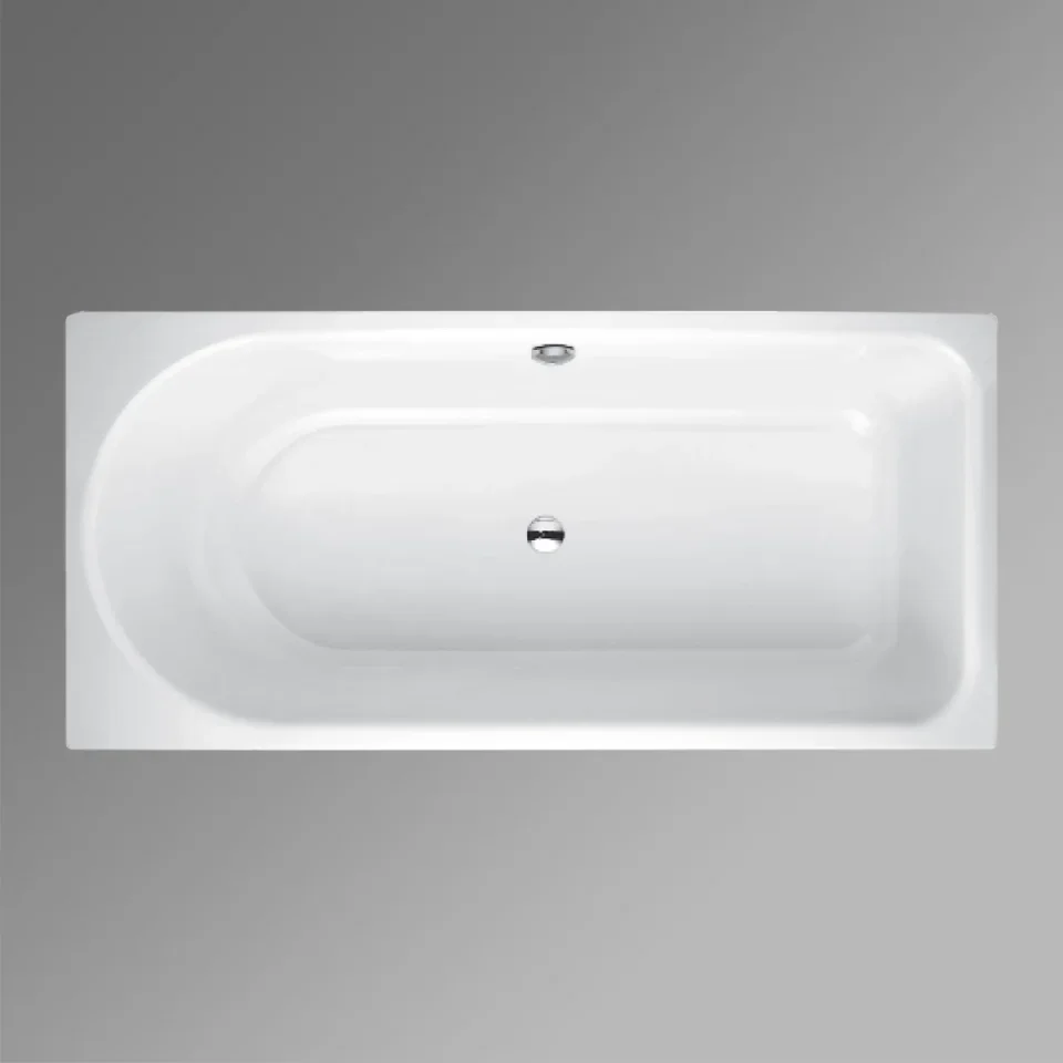 Bette Ocean Lowline 1800 800mm Foot End Rightoverflow Rear White product image - Image 1