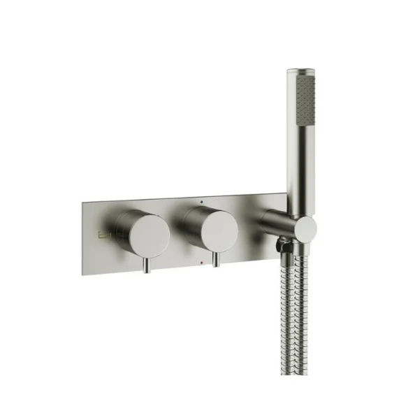 Crosswater Mpro 2 Handle Trimset With Handset & Hose (must Be Paired With Wlbp25x31r+) Stainless Steel Effect