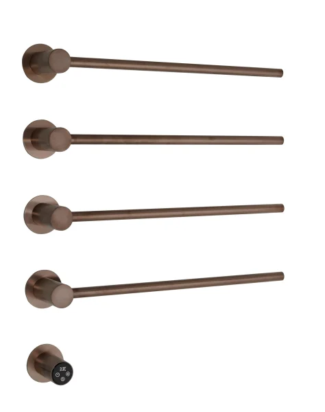 Just Taps Onyx Electric Towel Radiator 520 Brushed Bronze