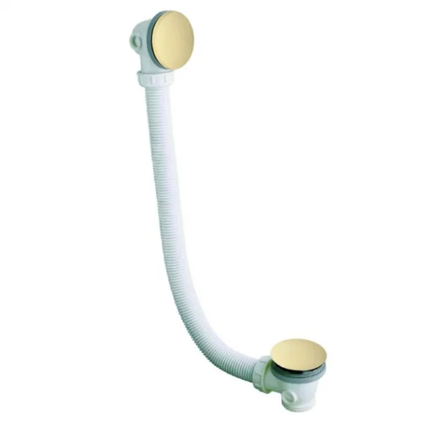 Just Taps Extended Click Clack Bath Waste Brushed Brass