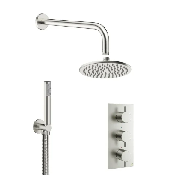 Crosswater One Box Showering Mpro Bundle 2000 Brushed Stainless Steel