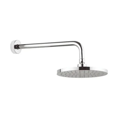 Crosswater Fusion Fixed Head 200mm & Wall Arm Round Chrome product image - Image 1