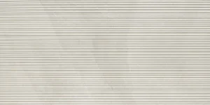 European Tiles Slate Stone SNOW RIBBED 120 X 60 Rectified Matte Tile