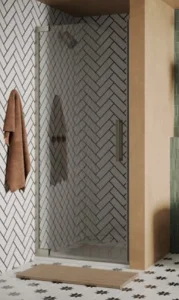 Crosswater Asura 8mm Hinged Door 800 Brushed Nickel