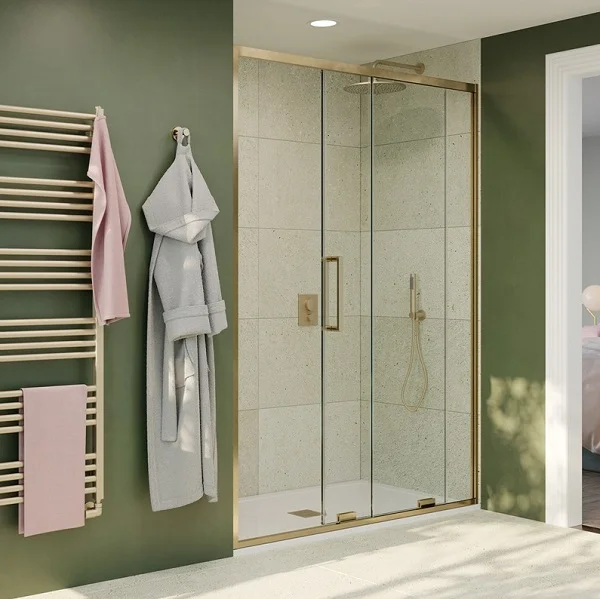 Crosswater Optix Sliding Door 1200 Brushed Nickel