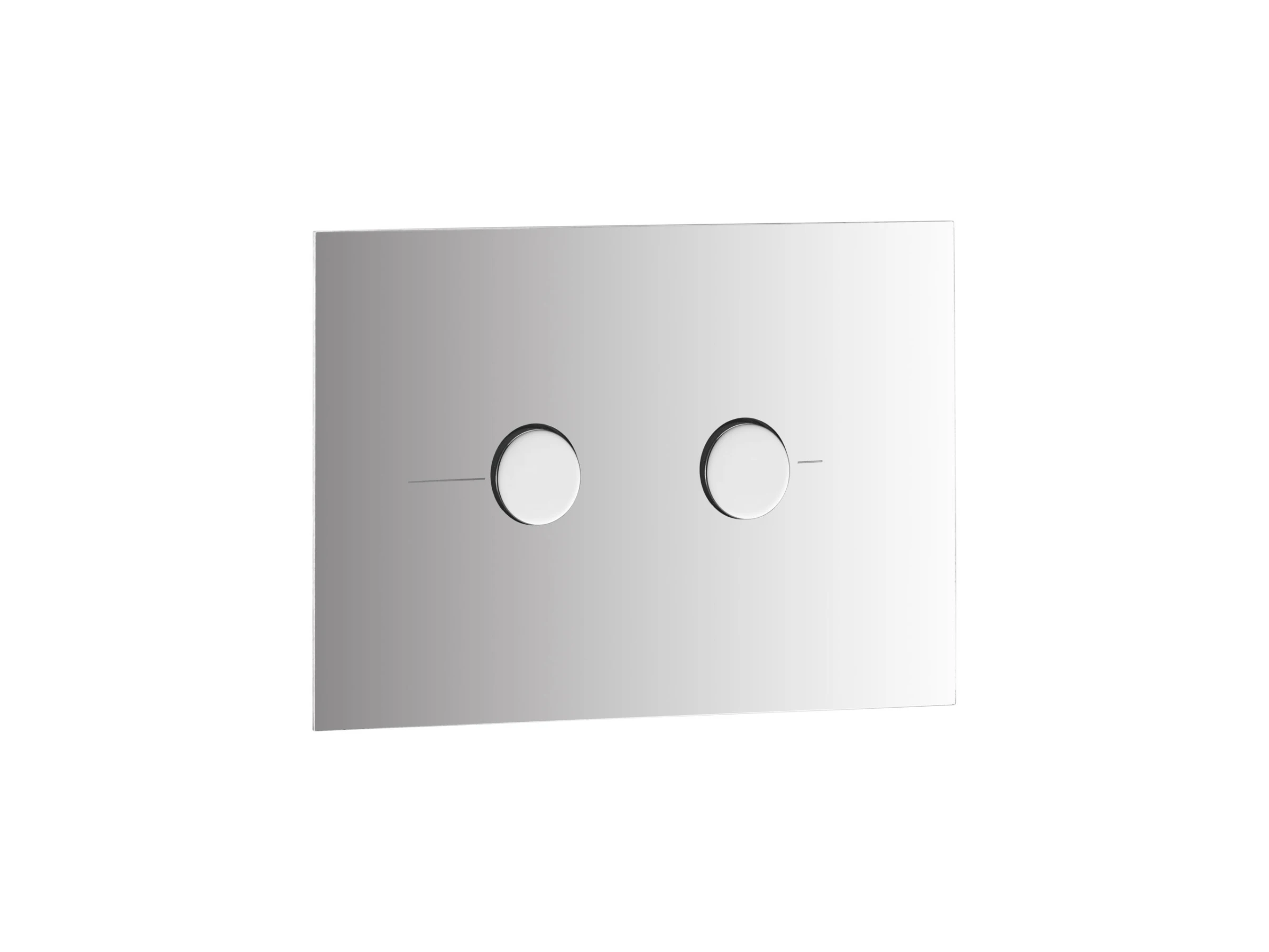 Just Taps Metal Pneumatic Flush Plate Chrome