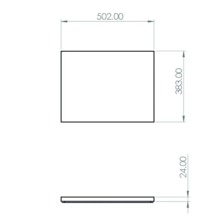 Saneux Austen 50cm Countertop - Gloss White detail view - Image 2