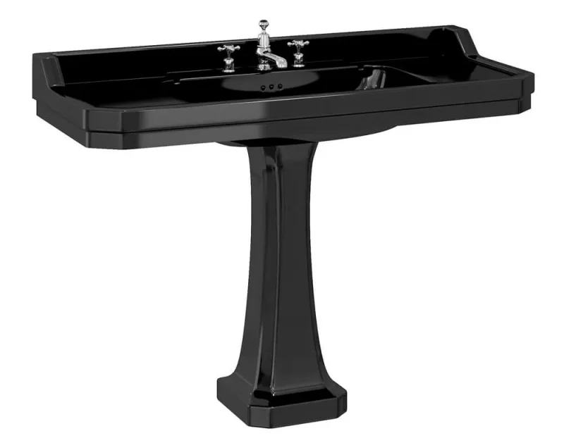 Burlington Bb Edwardian 120cm Basin 3th Jet product image - Image 1