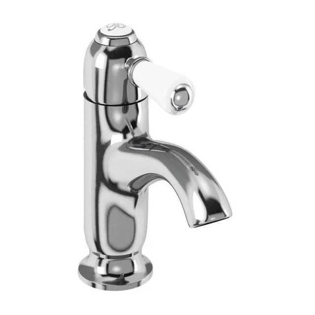 Burlingtonchelsea Curved Basin 1 Tap Hole (t21) Chrome product image - Image 1