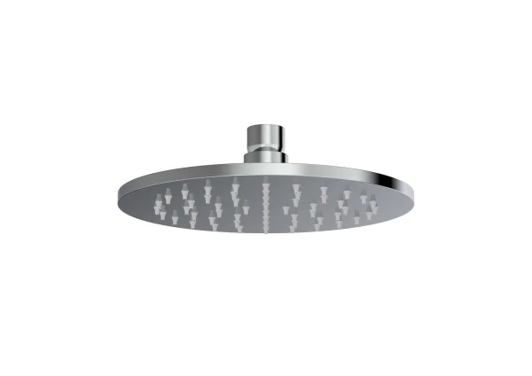 Saneux Cos 200x8mm Round Shower Head - Chrome