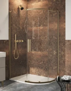 Crosswater Asura 8mm Quadrant Door 1200 X 800 Brushed Brass