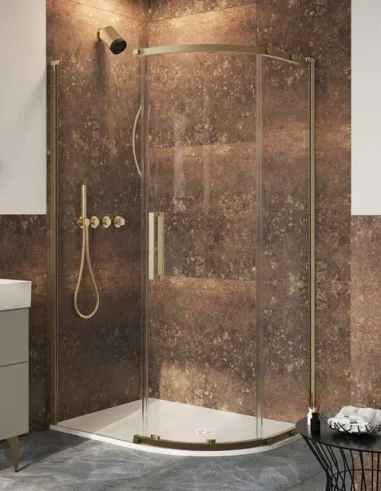 Crosswater Asura 8mm Quadrant Door 1200 X 800 Brushed Brass product image - Image 1