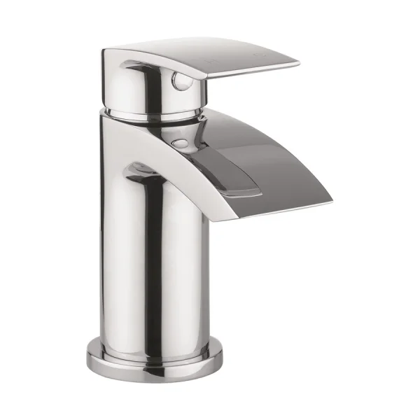 Crosswater Flow Basin Mini Monobloc with Click Clack Waste Chrome