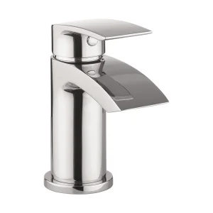 Crosswater Flow Basin Mini Monobloc With Click Clack Waste Chrome