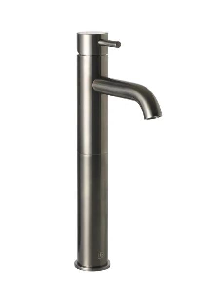 Just Taps Vos Single Lever Tall Basin Mixer Brushed Black