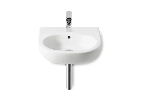 Roca Meridian-n Cloakroom Wall Hung Basin 450 X 420mm - 1 Taphole product image - Image 1