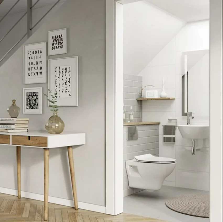 Crosswater Kai Wall Hung Toilet White detail view - Image 3