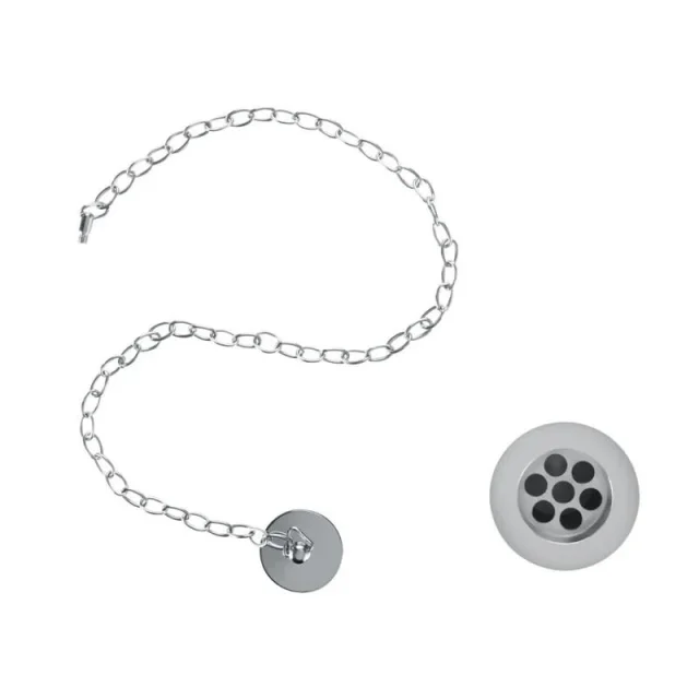 Burlingtonbasin Plug & Chain Waste Chrome product image - Image 1