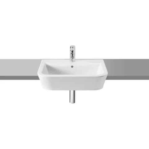 Roca The Gap Semi-recessed Basin 560 X 400mm - 0 Taphole product image - Image 1