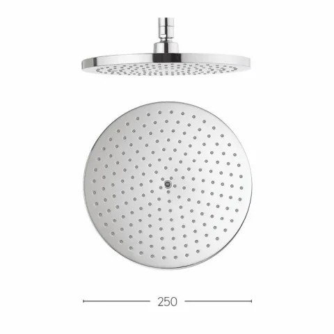 Crosswater Central Fixed Head 250mm Chrome detail view - Image 3