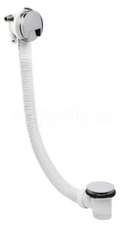 Crosswater Bath Click Clack Waste With Filler Chrome detail view - Image 2